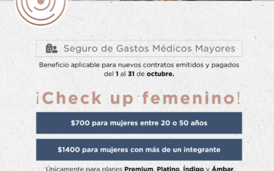 Seguro de Gastos Médicos promoción de octubre